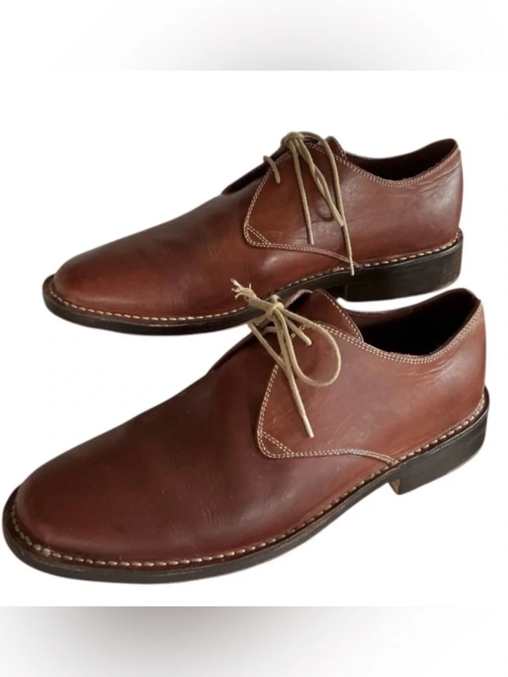Cole Haan Country II Brown Leather Oxford Shoes Size 10 Business Casual Preppy